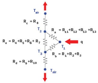 Using a Matrix Inverse Method to Solve a Thermal Resistance